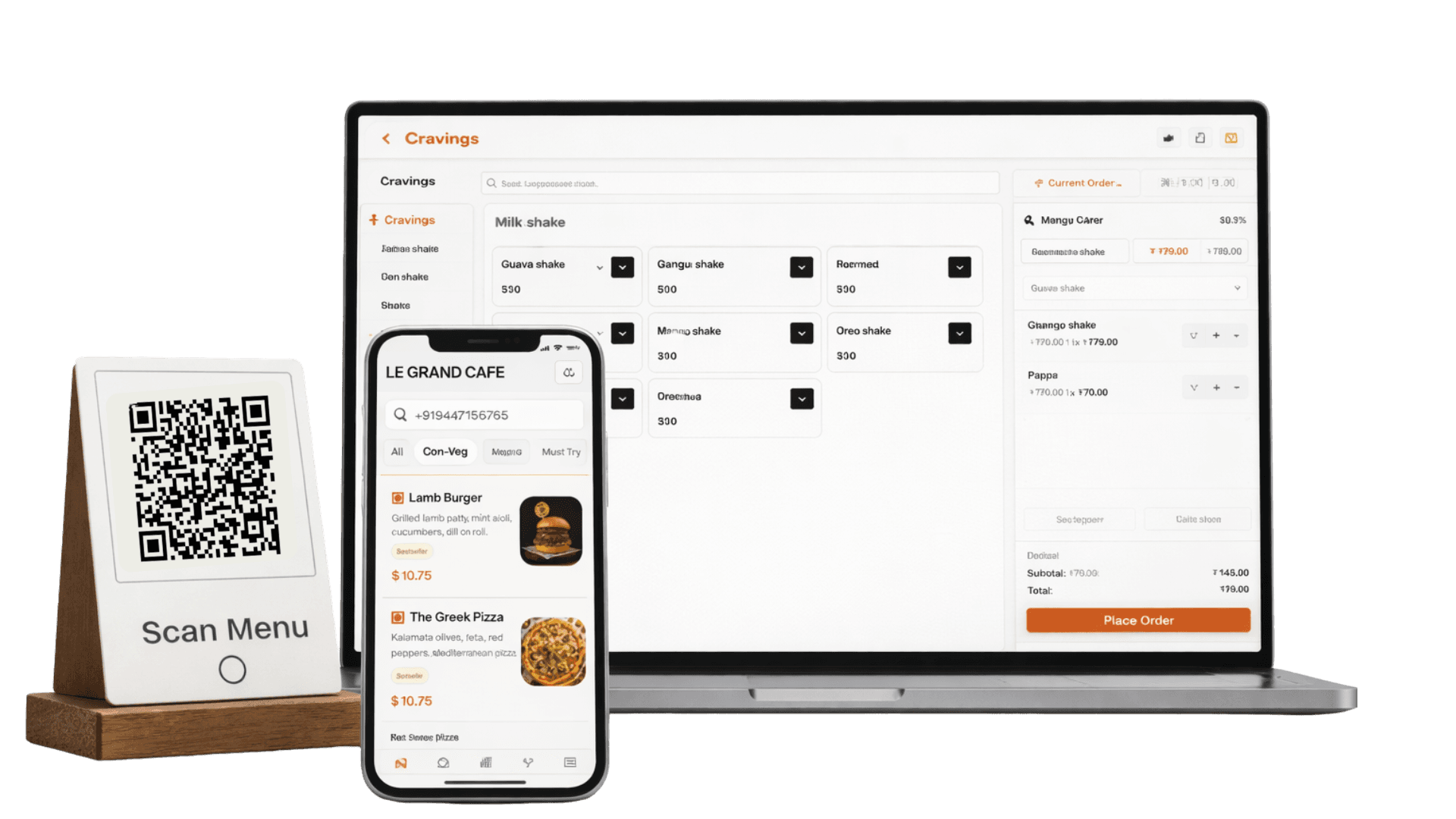 Menuthere App Interface